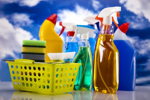 Waste water and cleaning materials management